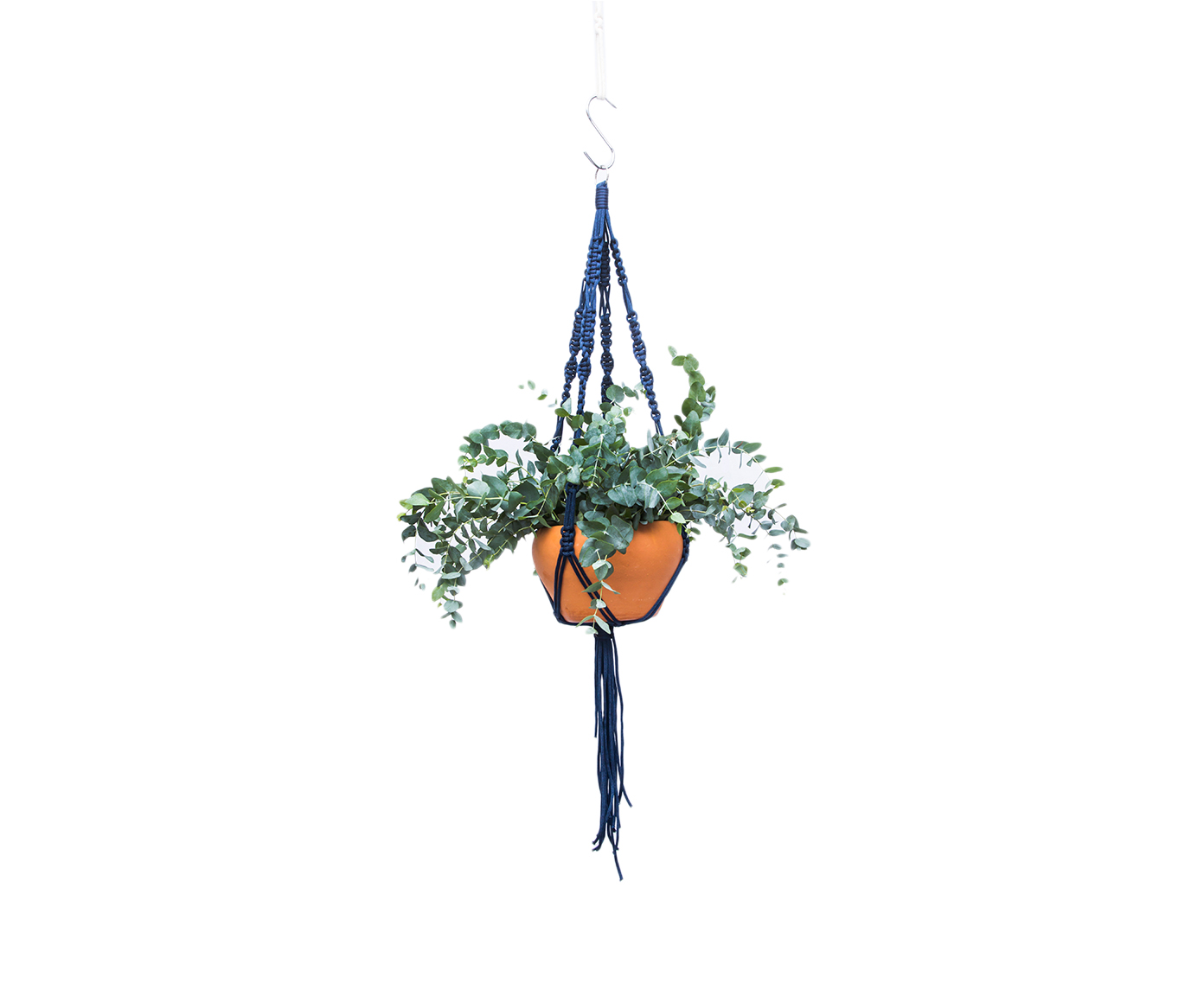 Hanger em Macram&ecirc; Dna Azul Navy image number 2