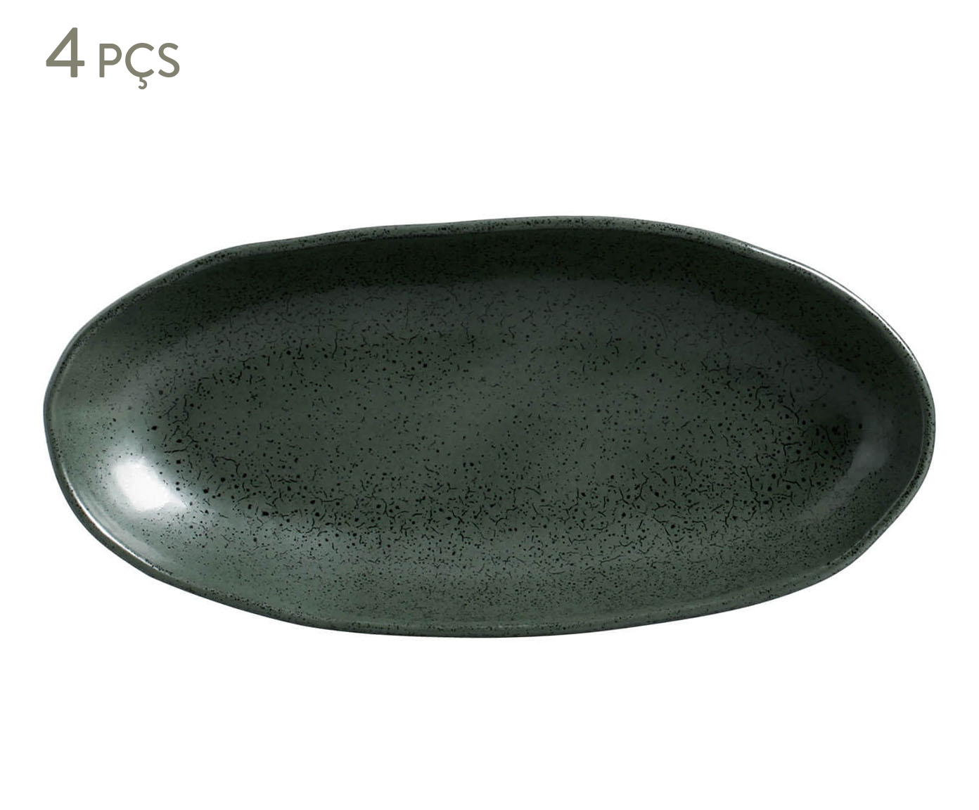 Jogo de Travessas Oval Funda Org&acirc;nico Greenery Verde - image 0