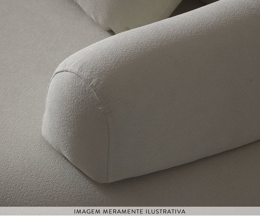 Sof&aacute; Laguna by Elle - Chaise Boucl&ecirc; Off-White V image number 2