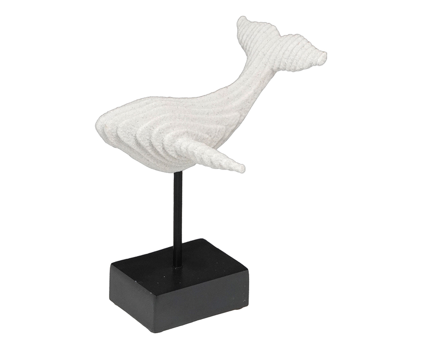 Baleia Decorativa Thalassa Branco e Preto image number 0