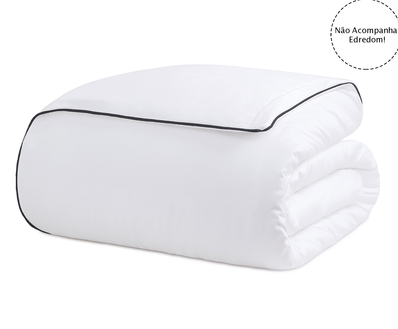 Duvet com Vivo Basics Branco e Preto 200 Fios image number 4