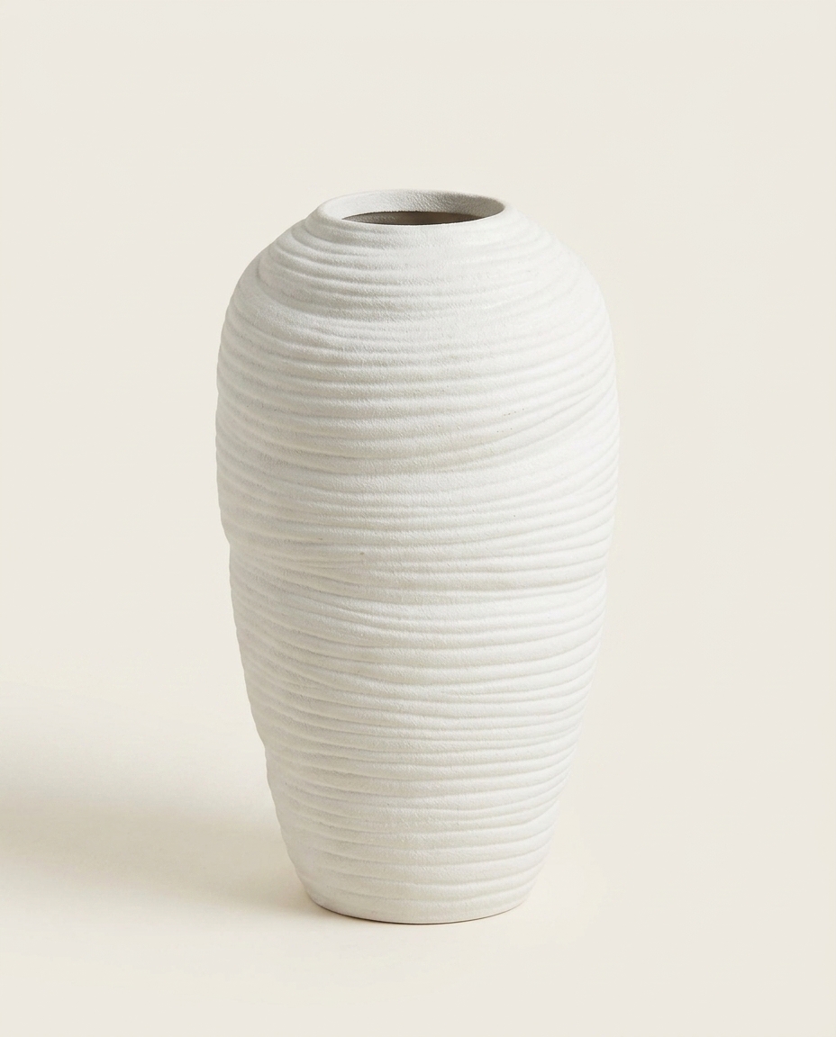 Vaso em Cer&acirc;mica Satete I - Off White image number 2