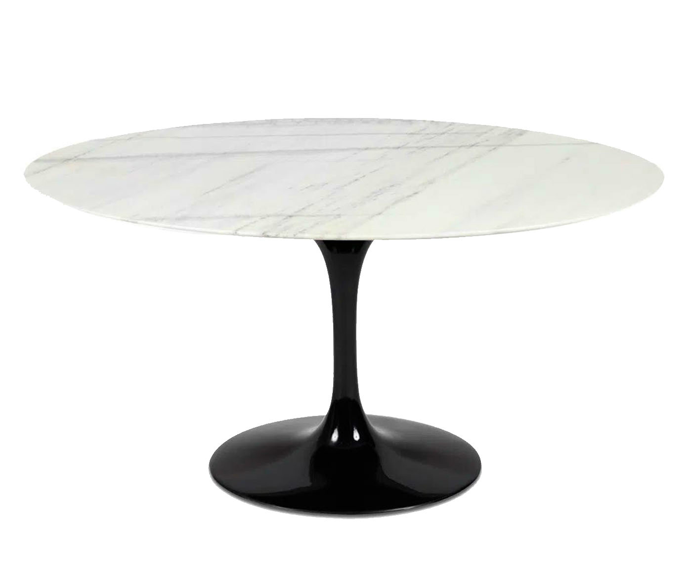 Mesa Saarinen Oval Espirito Santo Base Preta image number 2