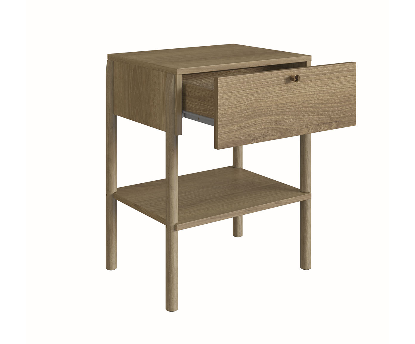 Mesa de Cabeceira 1 Gaveta Oslo Hanover - image 1
