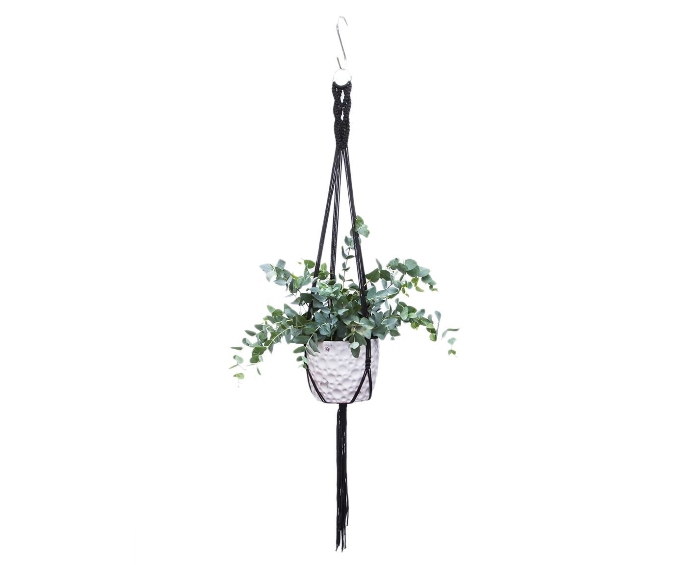 Hanger em Macram&ecirc; Wish Preto - image 0