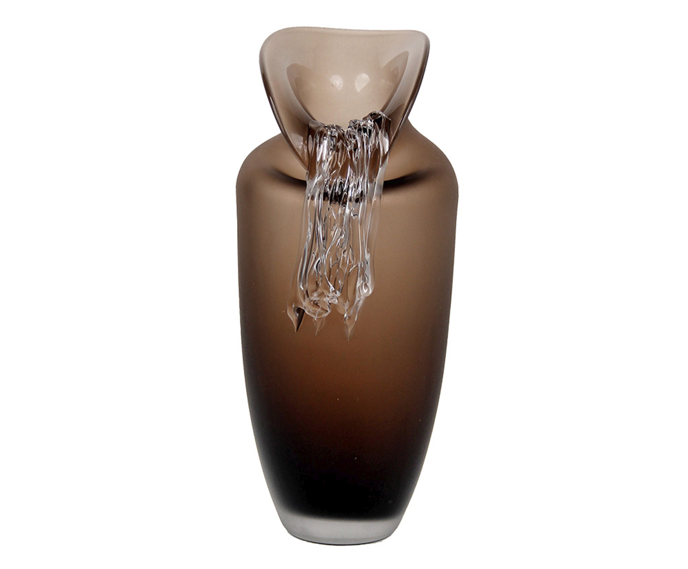 Vaso Decorativo Cascata Marrom Pequeno image number 0