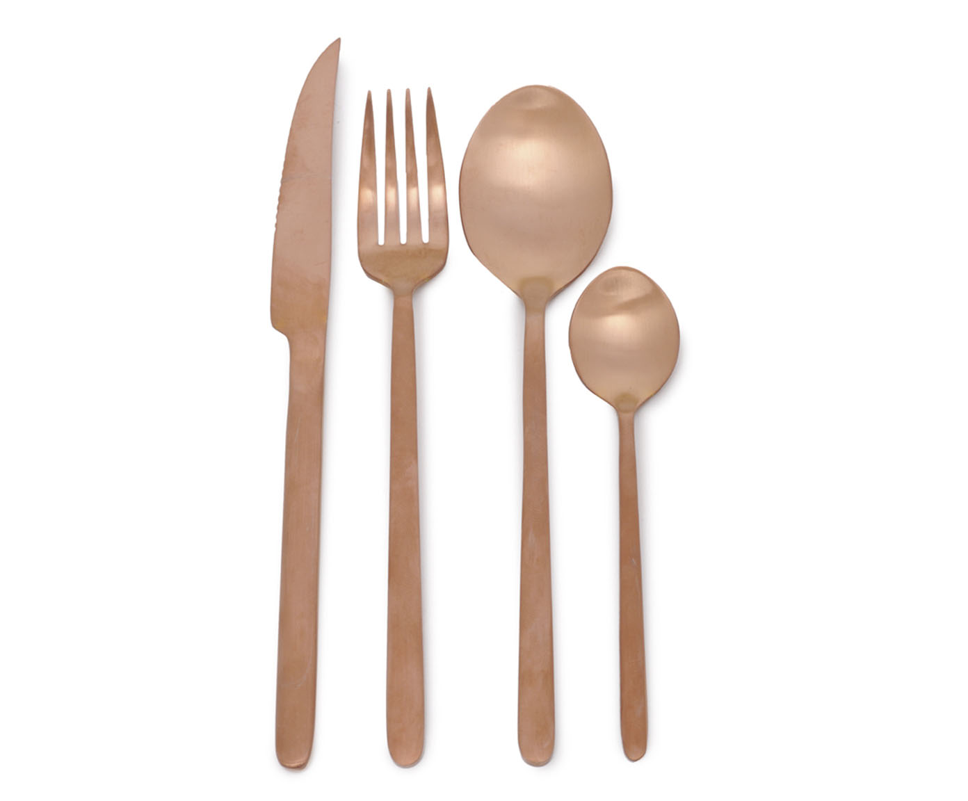 Faqueiro em A&ccedil;o Inox Premium Ros&eacute; Gold Fosco - 06 pessoas - image 1