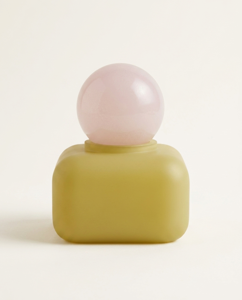 Garrafa Decorativa Lilases Rosa e Amarelo - image 1