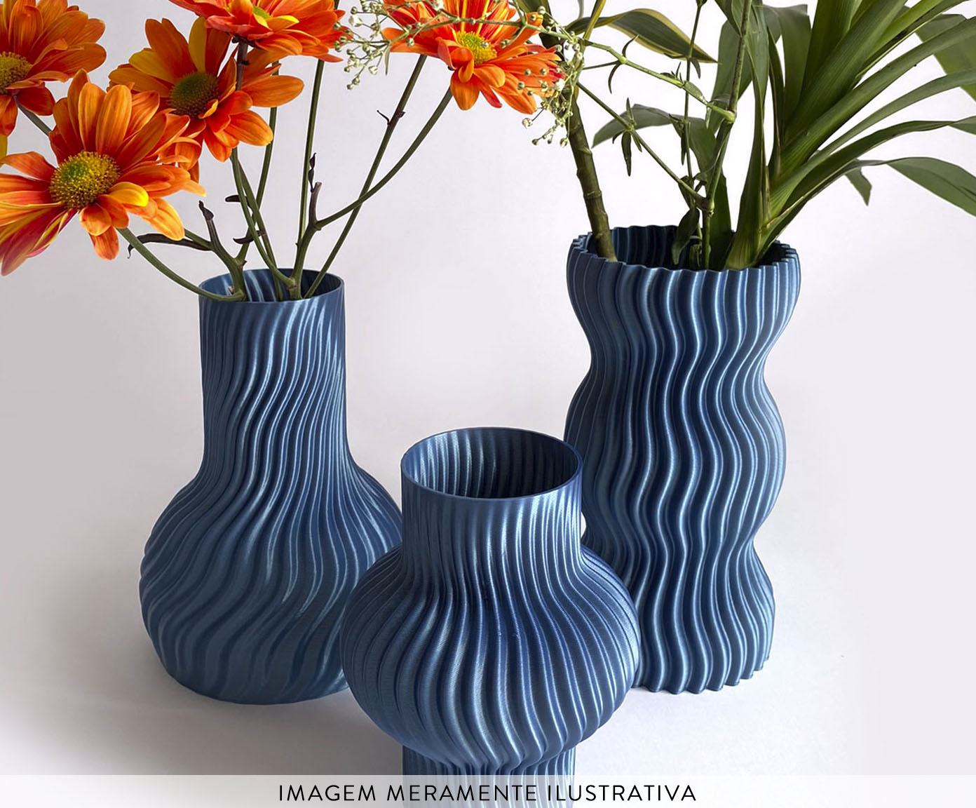Vaso Onda 3 Azul image number 3