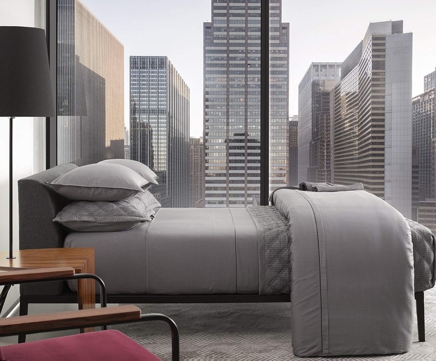 Jogo de Cama The Trim Cinza 300 fios image number 5