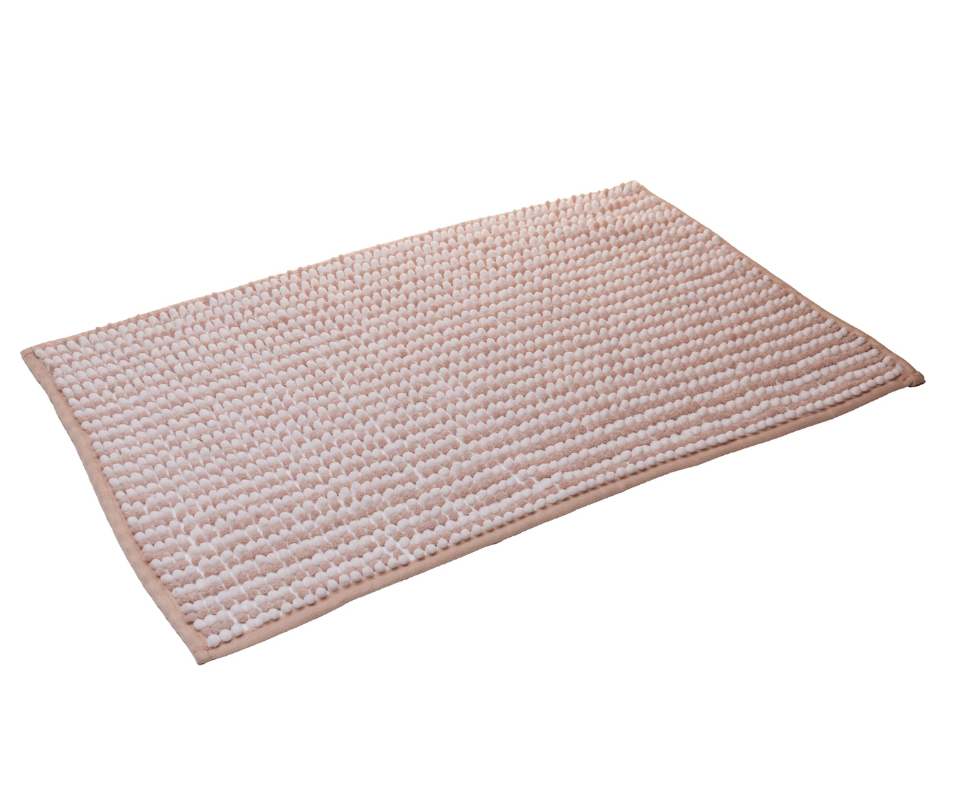 Tapete para Banheiro Comfort Branco e Bege Chenille - image 1