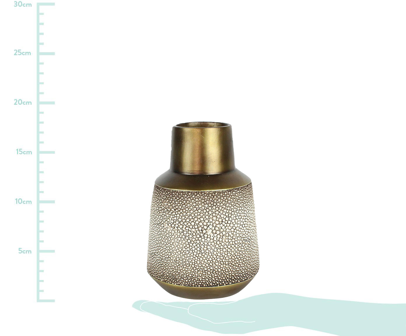 Vaso em Resina Rocema l - Marrom - image 1