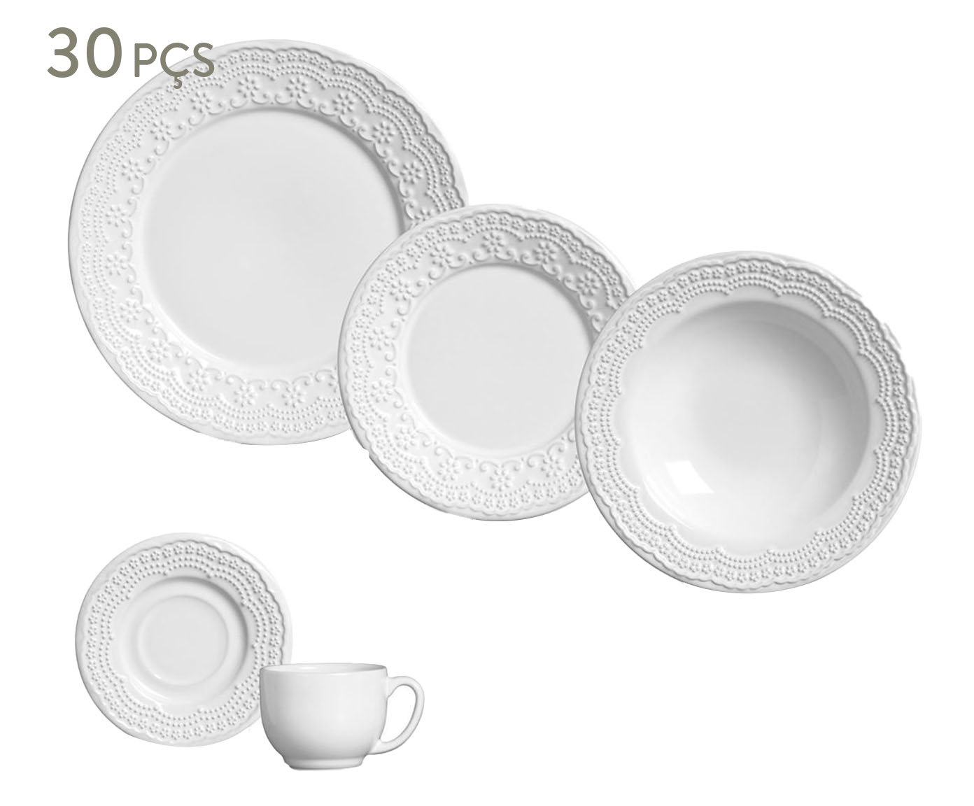 Aparelho de Jantar Madeleine Branco - image 0
