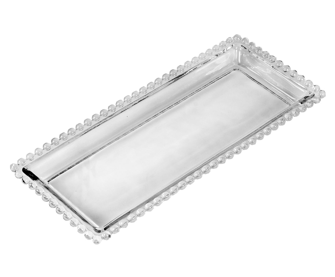 Travessa para Servir em Cristal Pearl - Transparente image number 0