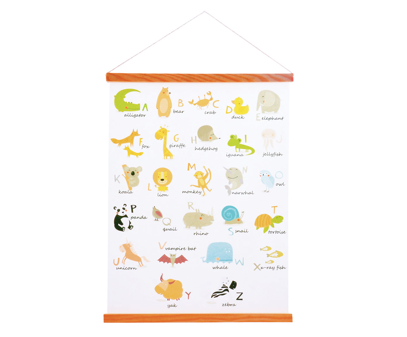 Quadro Banner Infantil Ingl&ecirc;s Animais image number 0
