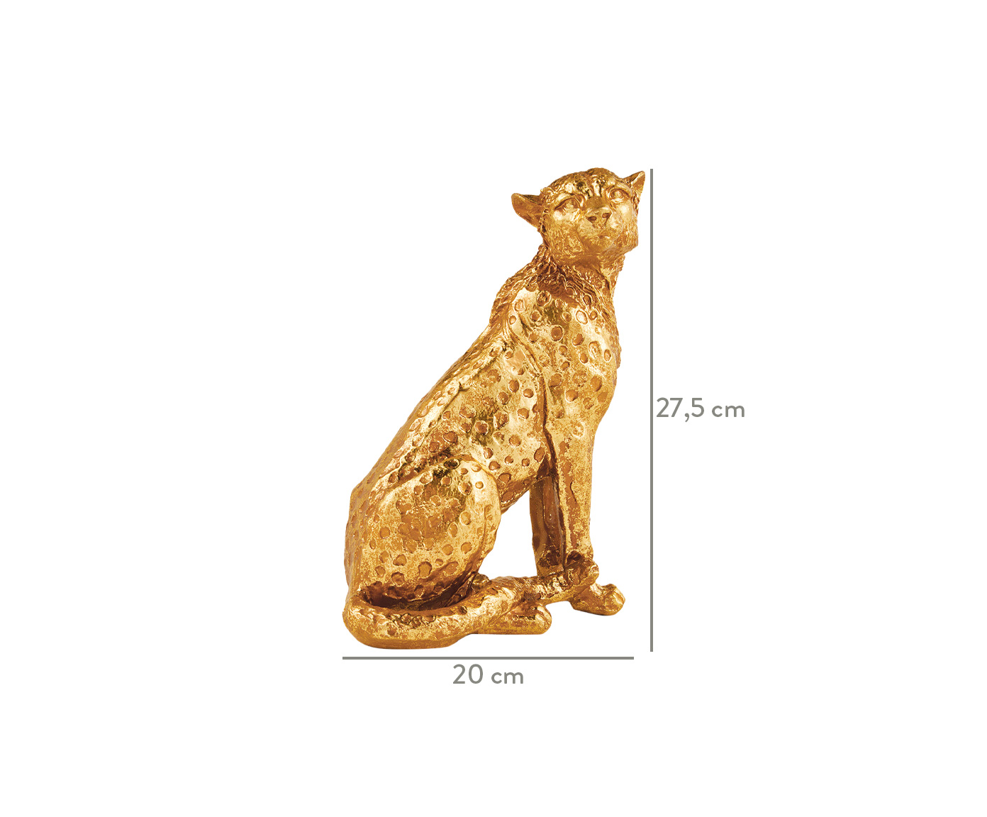 Escultura Leopardo - Dourado image number 2