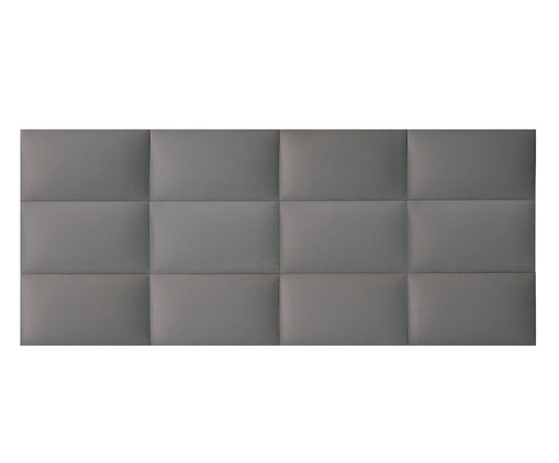 Cabeceira Modular em Veludo Duni Rectangle - Grafite image number 0