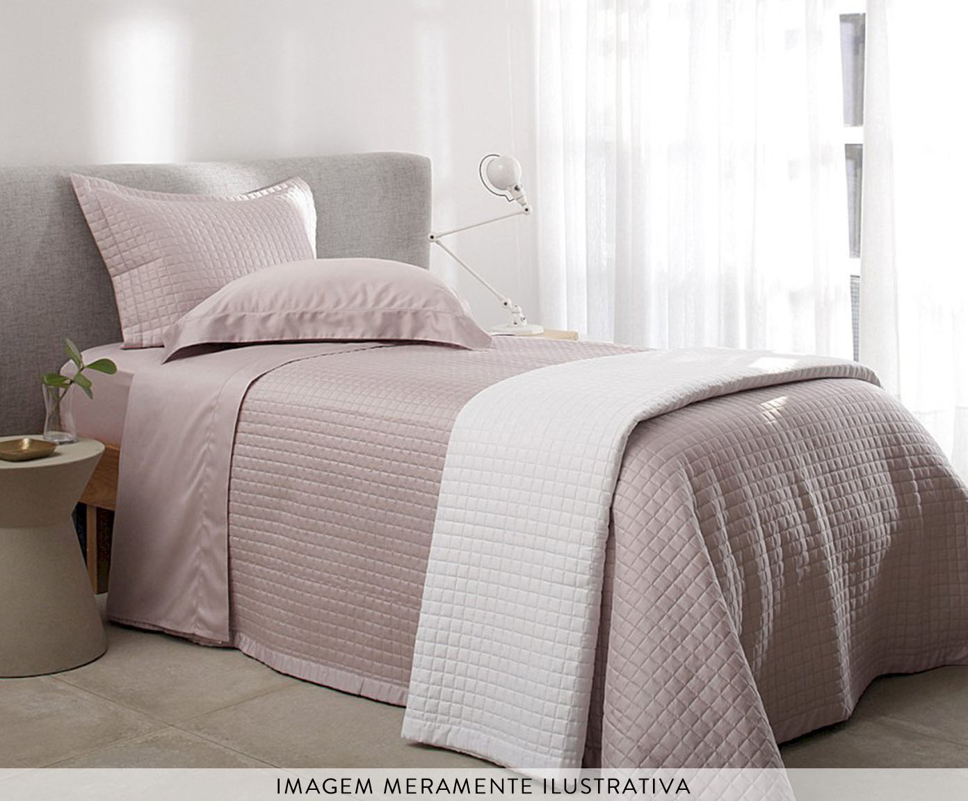 Jogo de Cobre-Leito Bud Vision New Colors Rosa 270 Fios image number 2