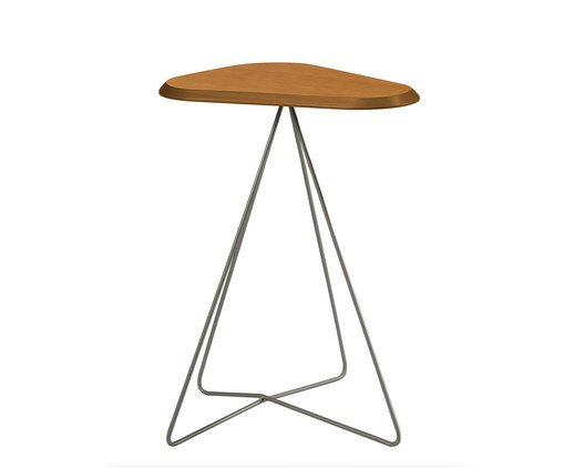 Mesa Lateral Liz Laminado Castanho image number 0