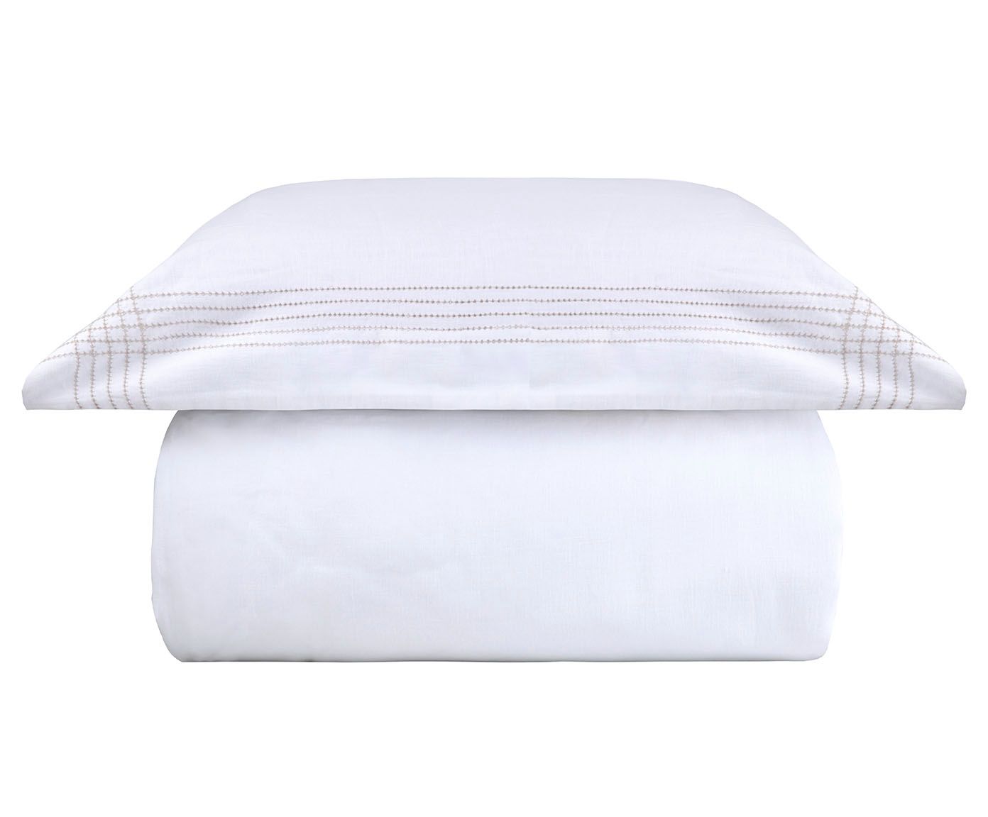 Jogo de Cobre-Leito Linen Liege Branco - image 0