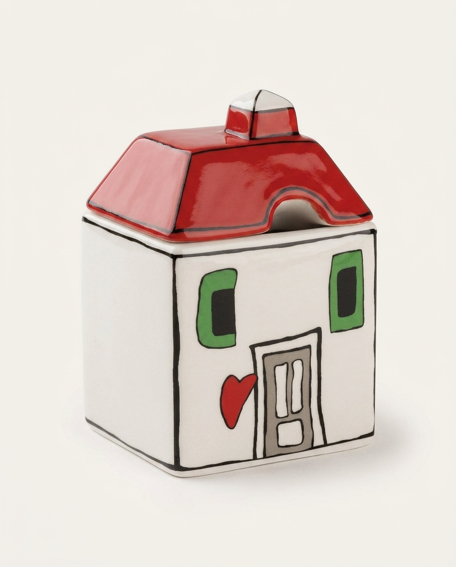 A&ccedil;ucareiro de Ceramica Le Casette Vermelho image number 2