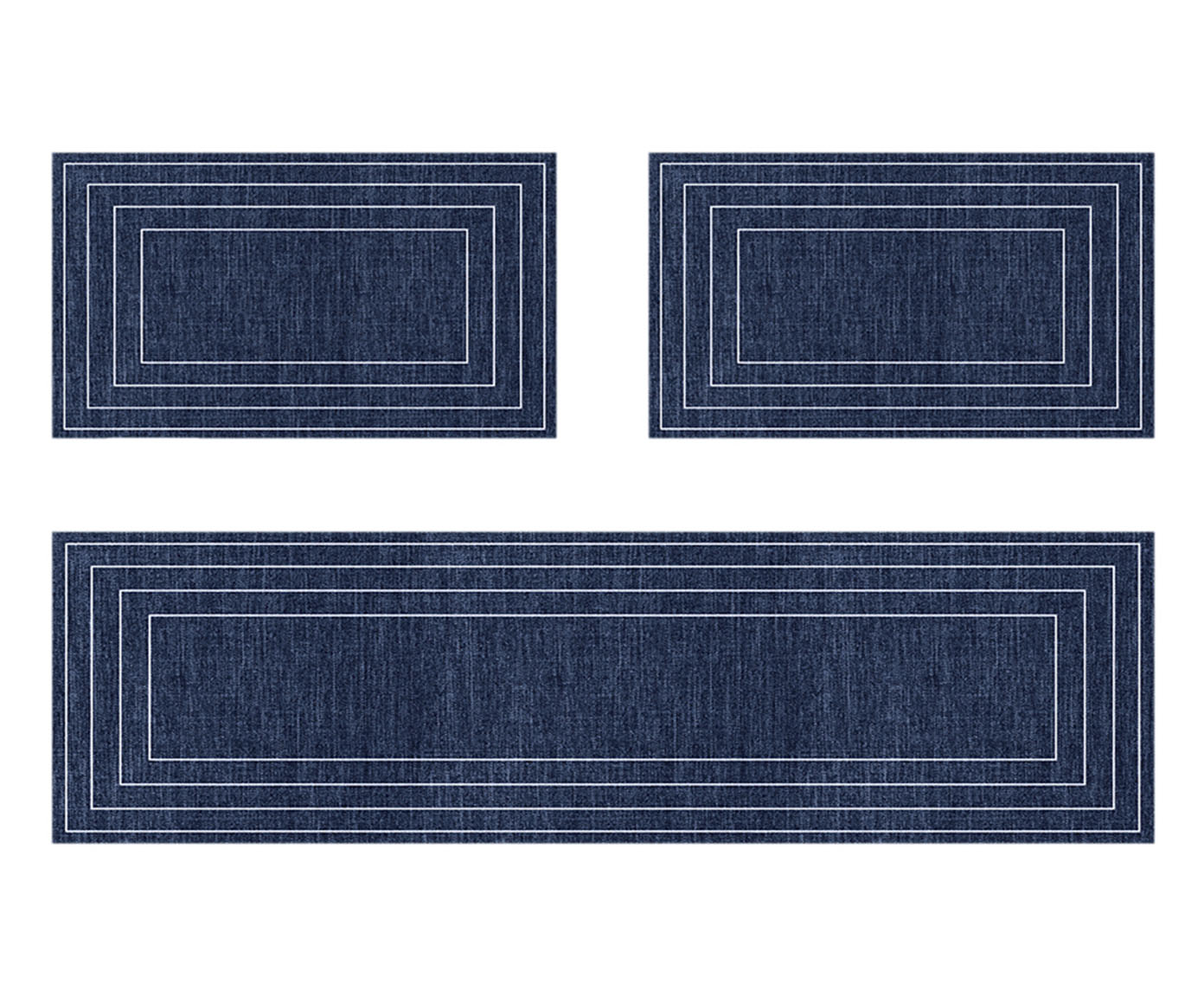 Jogo de Tapetes &nbsp;&nbsp;Organized Azul image number 0