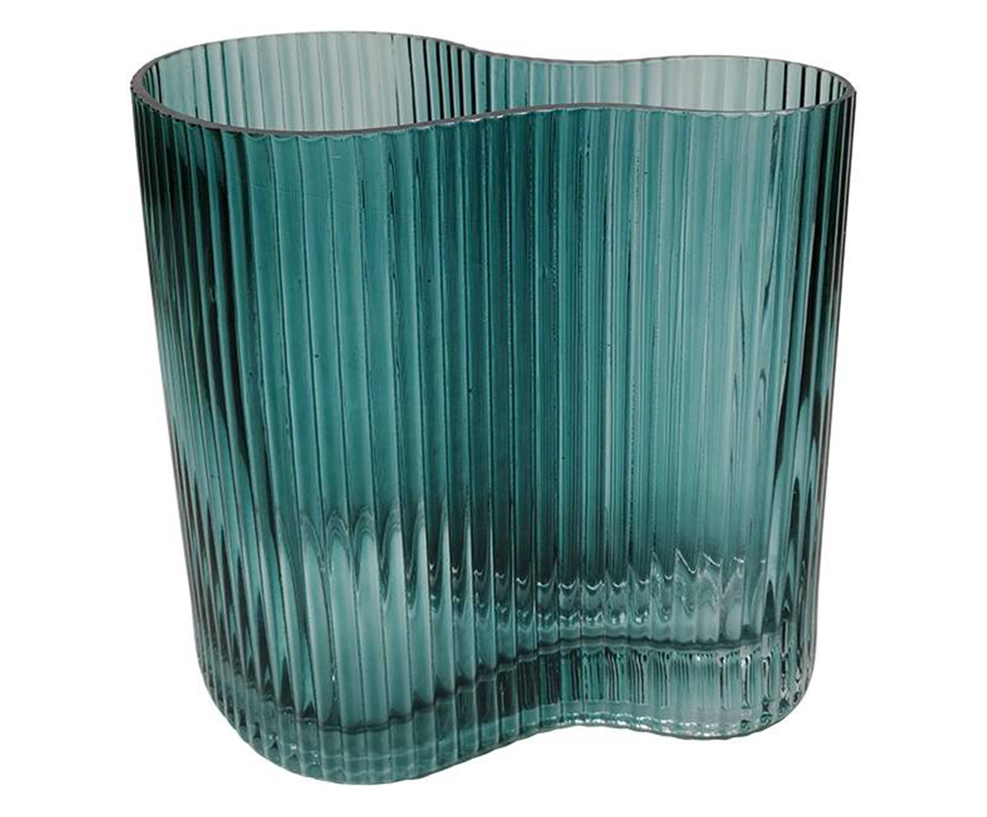 Vaso em Vidro Laverne - Azul image number 0