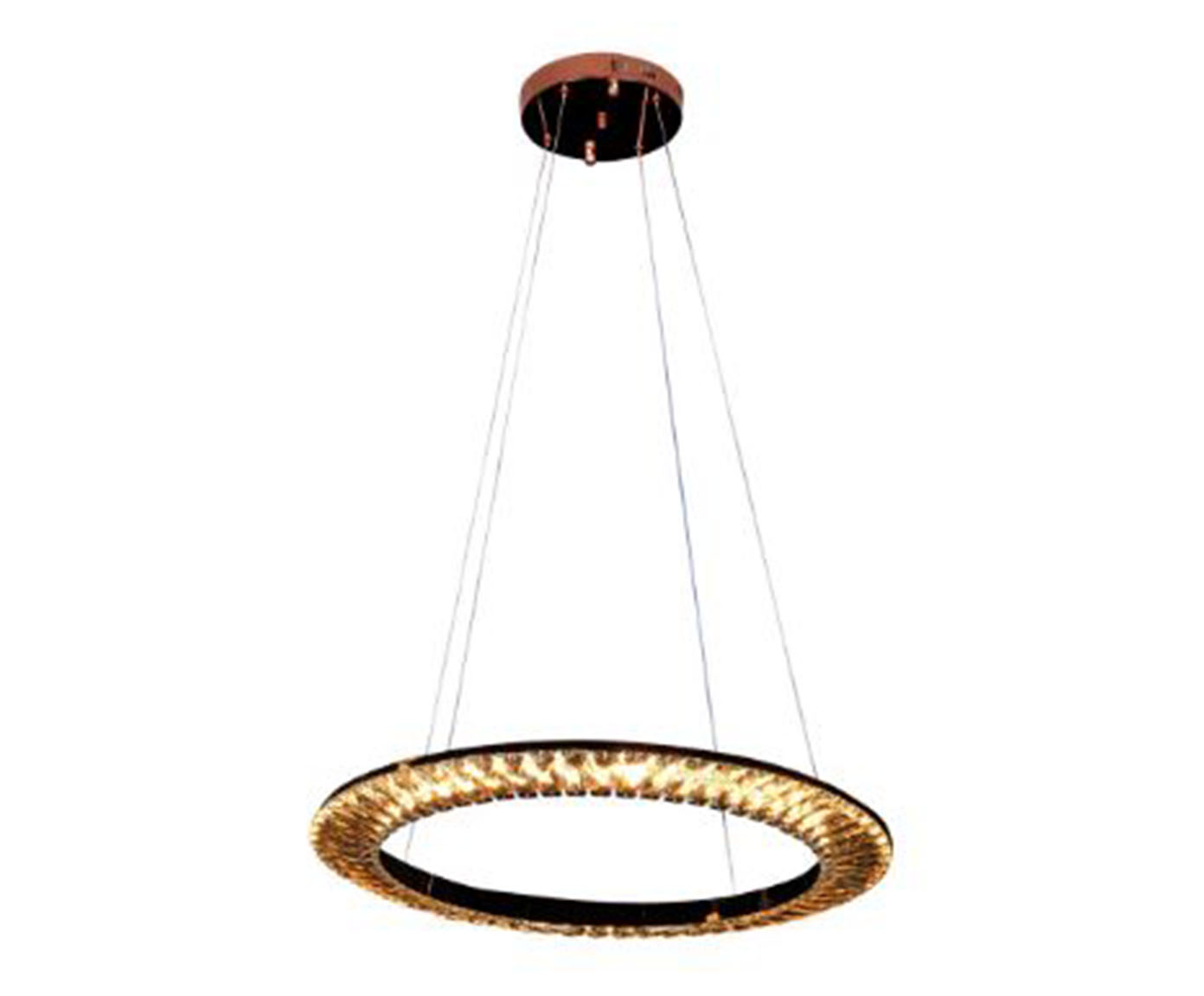 Pendente em Cristal Orbit Rose Gold Led Bivolt image number 0
