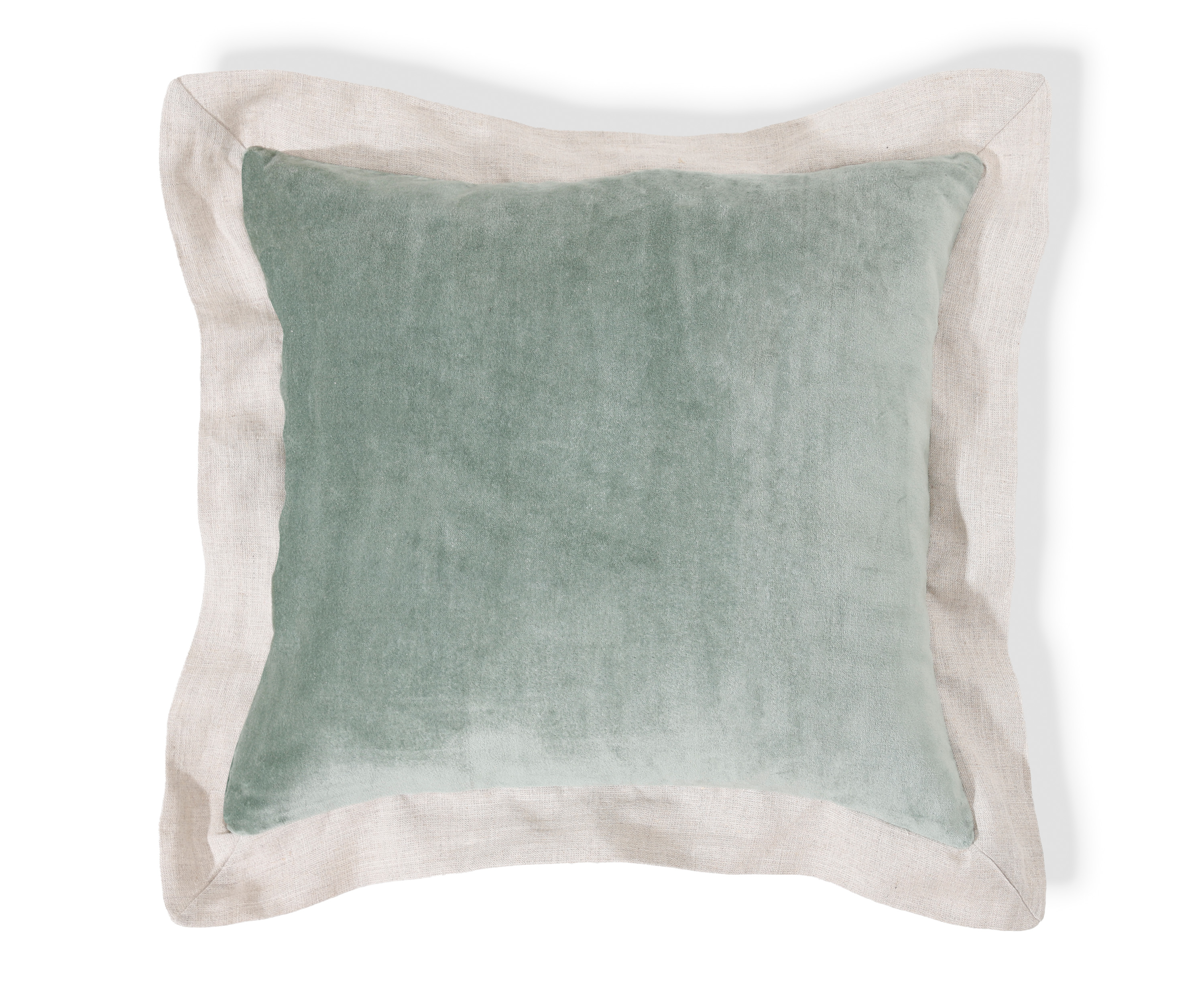 Capa de Almofada de Veludo com abas Kadife - Verde - image 0