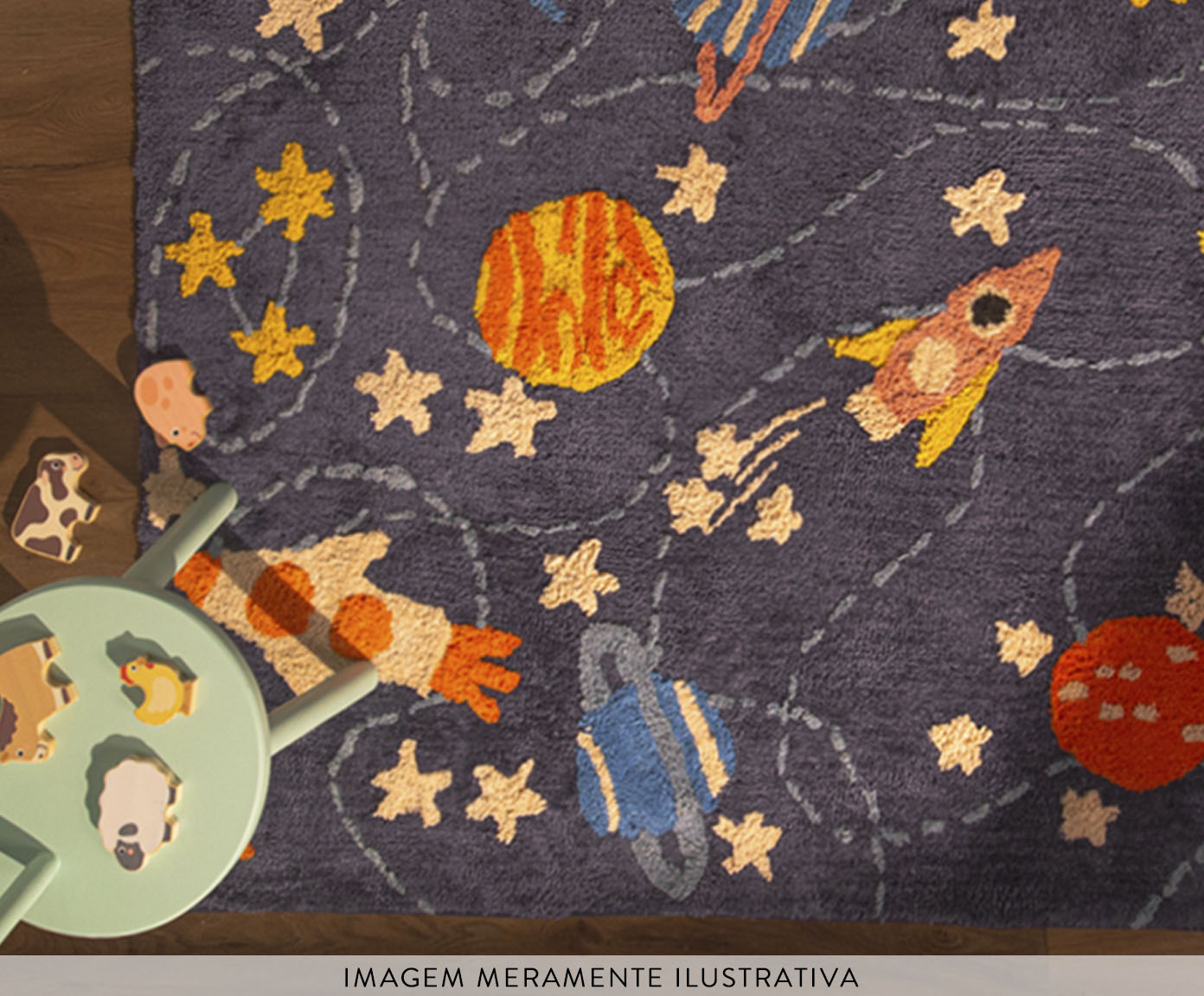 Tapete Infantil Astronauta image number 3