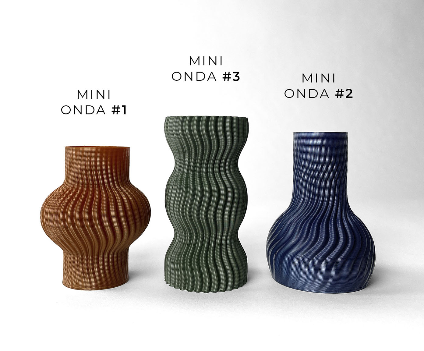 Trio Mini Vasos Onda image number 3