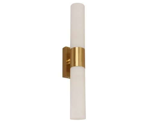 Arandela Colonne Branco e Dourado image number 0