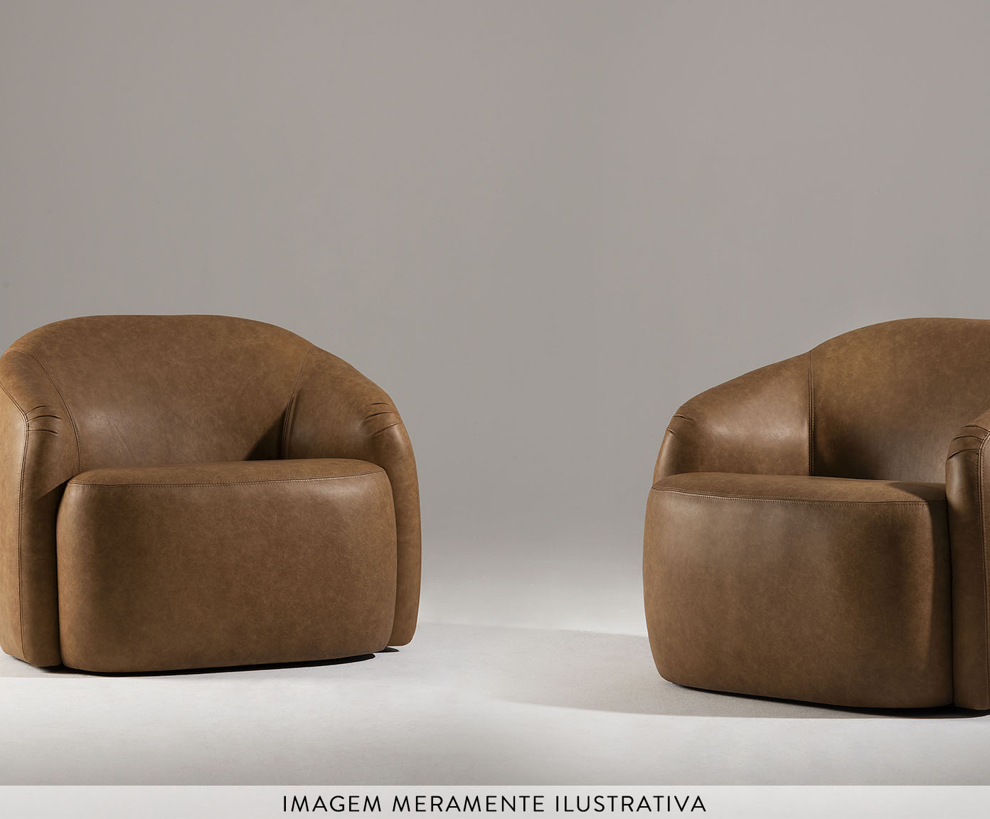 Poltrona Sila Girat&oacute;ria Marrom - image 1