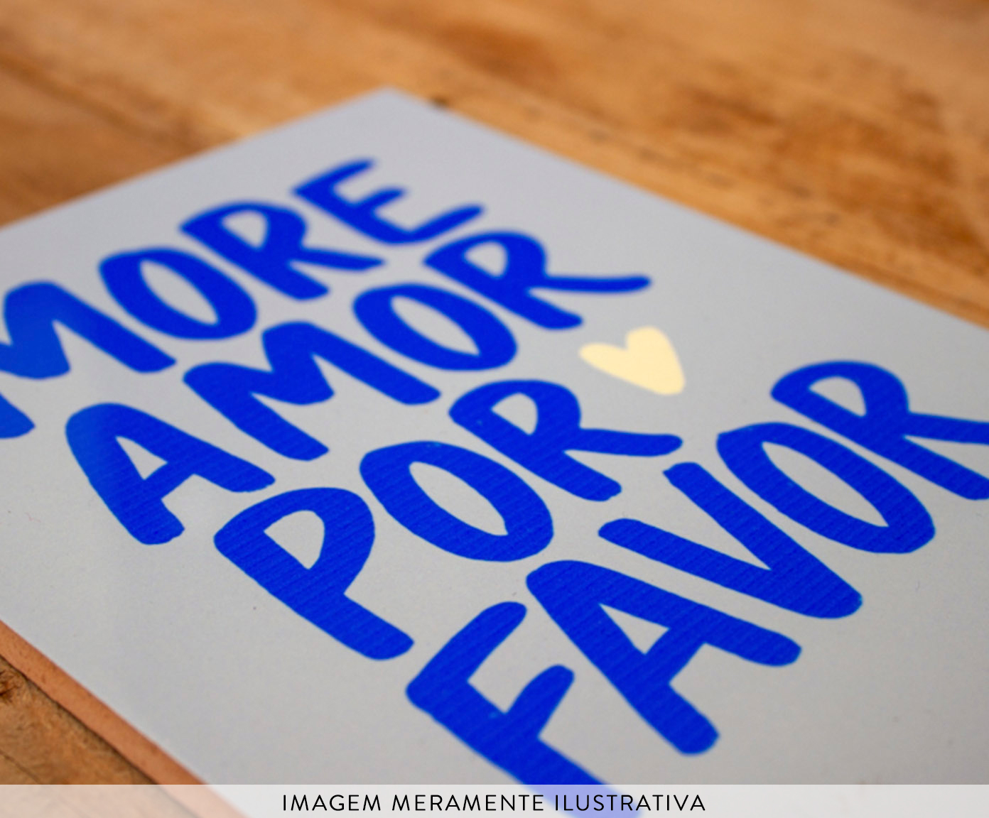 Azulejo Decorativo "More Amor Azul" image number 3