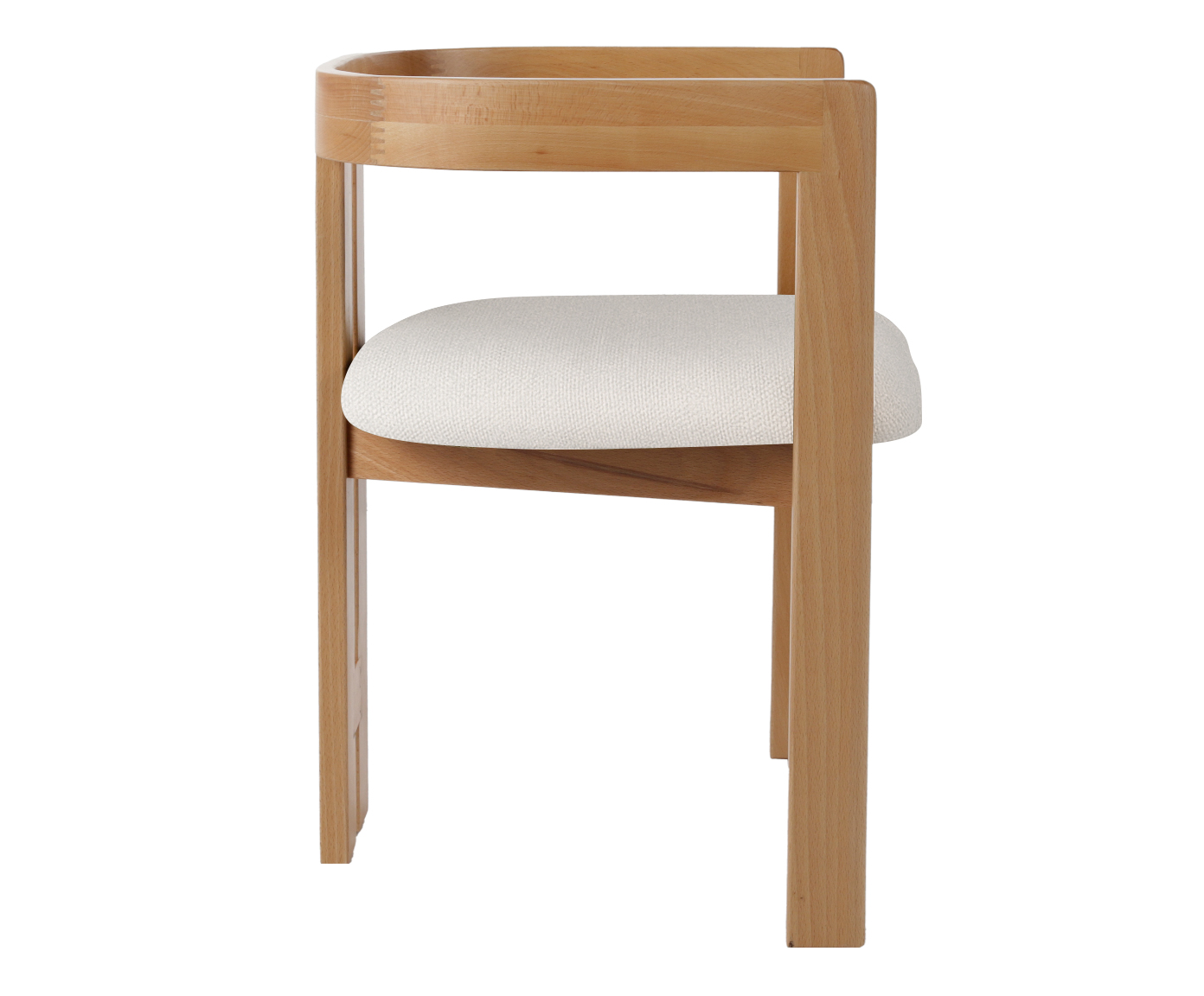 Cadeira Oka  Natural e Off White image number 2