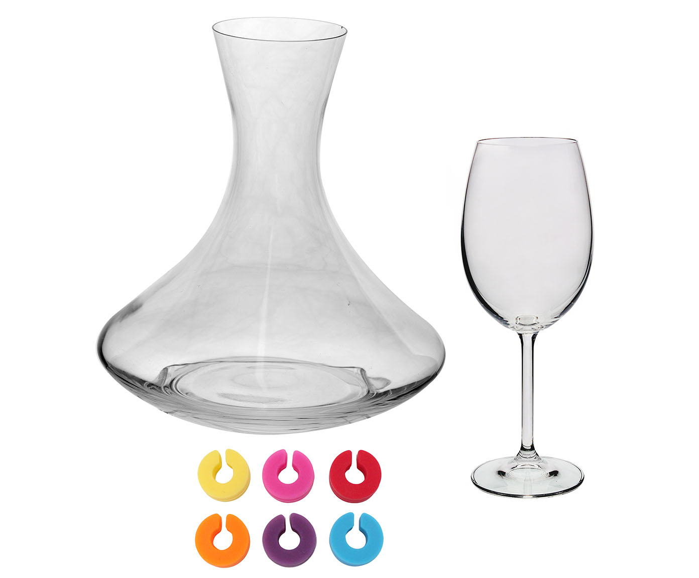 Jogo de Ta&ccedil;as com Marcadores e Decanter Odelli - image 0