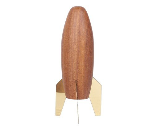 Escultura Rocket Cumaru Marrom - image 0