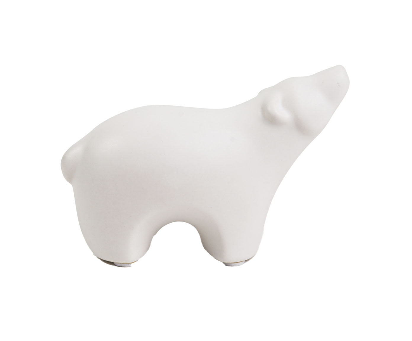 Enfeite Urso em Cer&acirc;mica II Branco - image 0