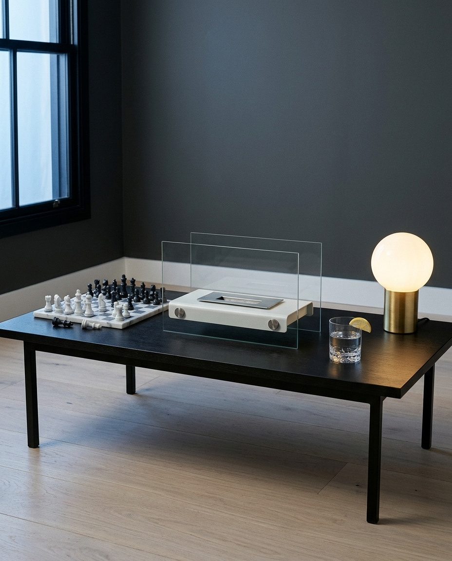 Lareira Port&aacute;til Modern Branca image number 2