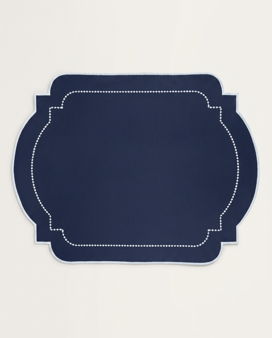 Lugar Americano em Nylon Fancy Azul Marinho image number 2