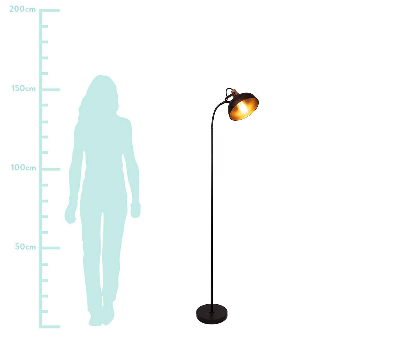 Lumin&aacute;ria de Ch&atilde;o Preto - Bivolt - image 1