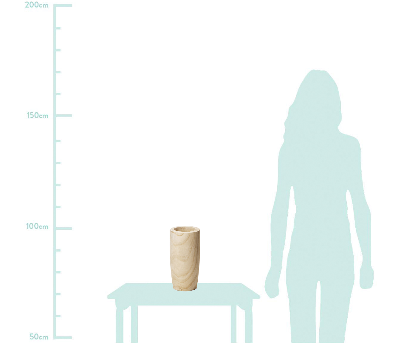 Vaso em Madeira Diann image number 1