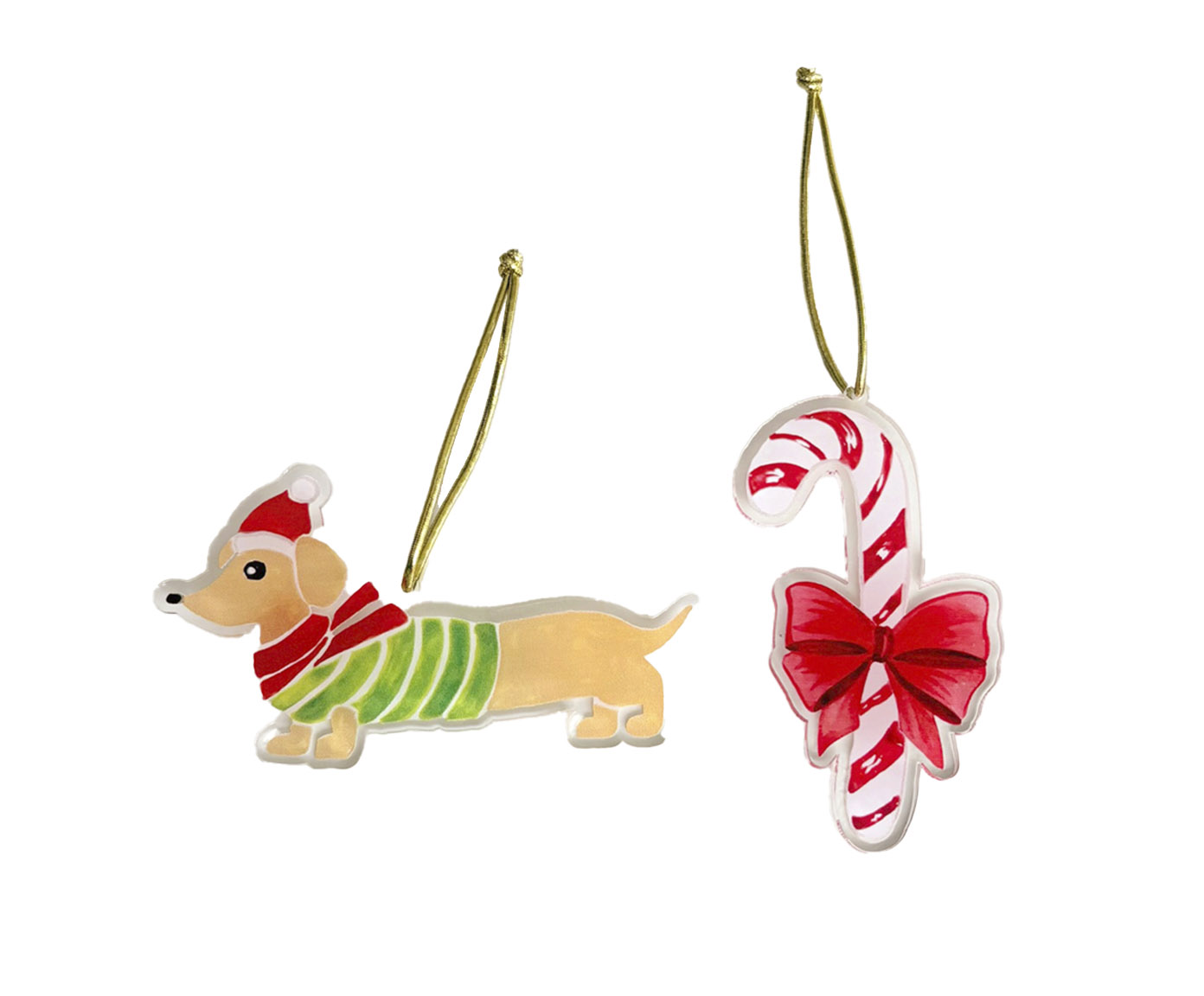 Jogo de Enfeite para &Aacute;rvore de Natal Dog e Candy image number 0