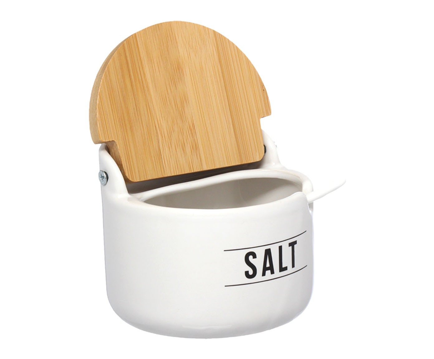 Saleiro Manhattan Salt em Porcelana Branco image number 1