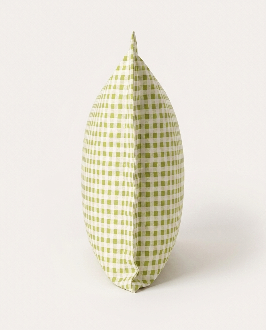 Fronha Mini Vichy Verde Oliva 200 Fios image number 2
