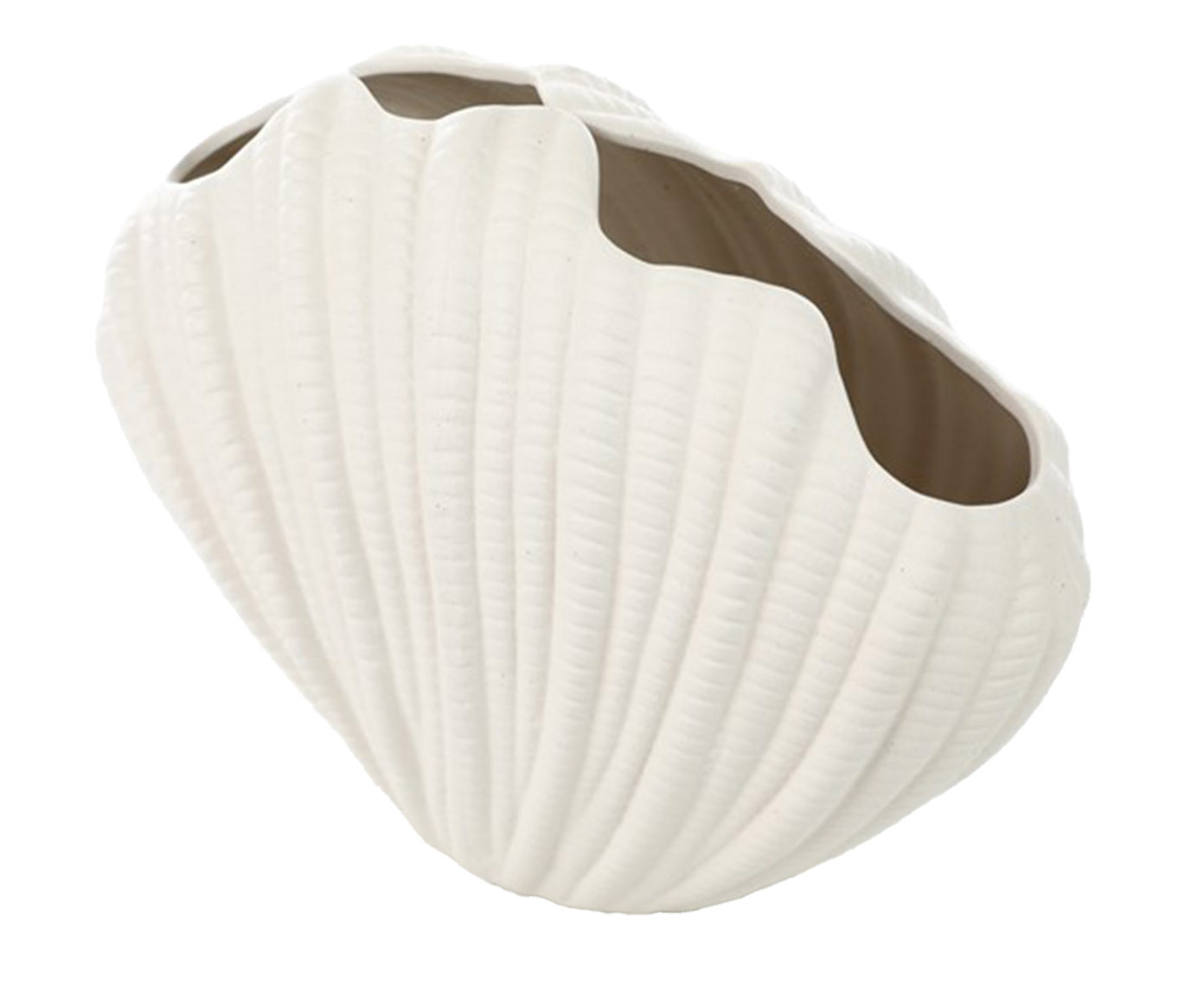 Vaso Decorativo Pearl Branco Fosco - image 0