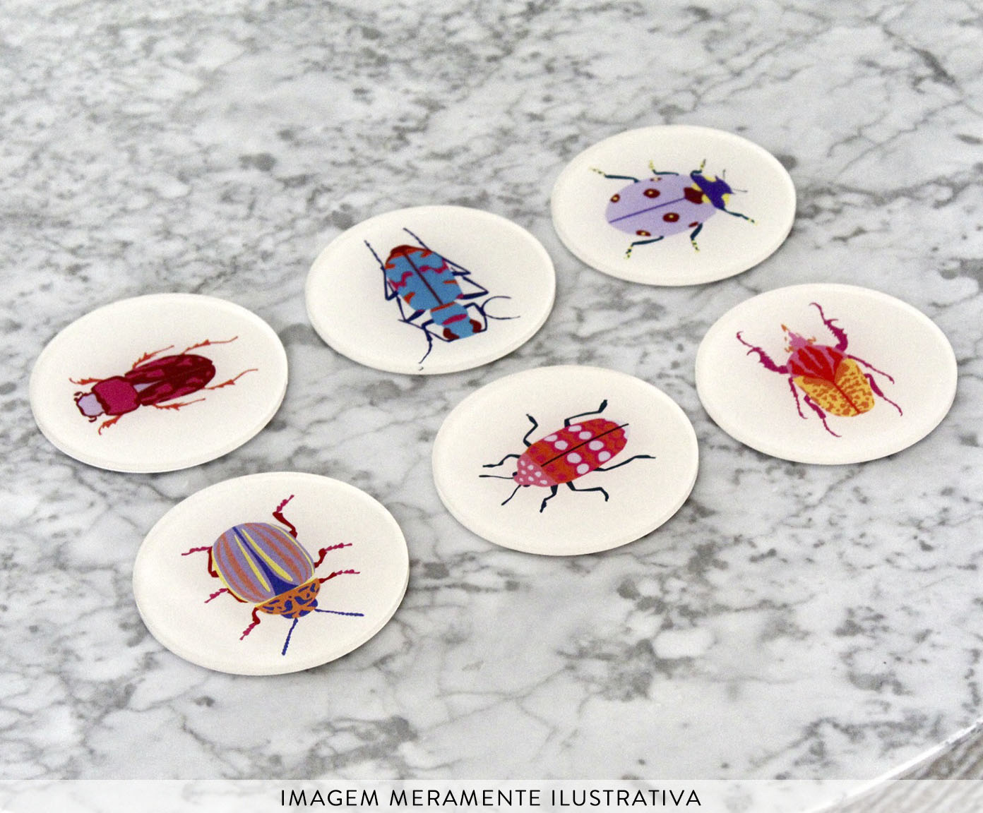 Jogo de Porta Copos Besouros - image 1