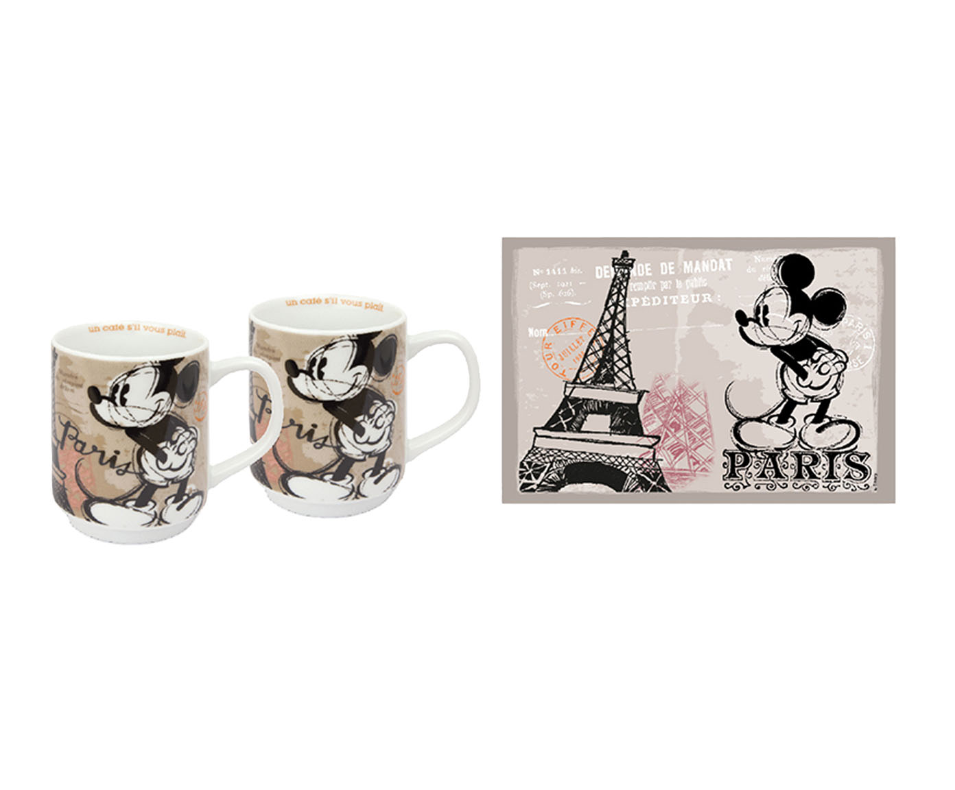 Jogo de Mugs e Lugares Americanos Paris image number 0