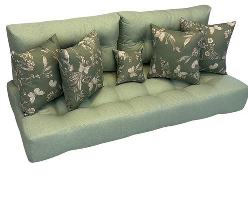 Futon Turco com Almofadas verde - image 1