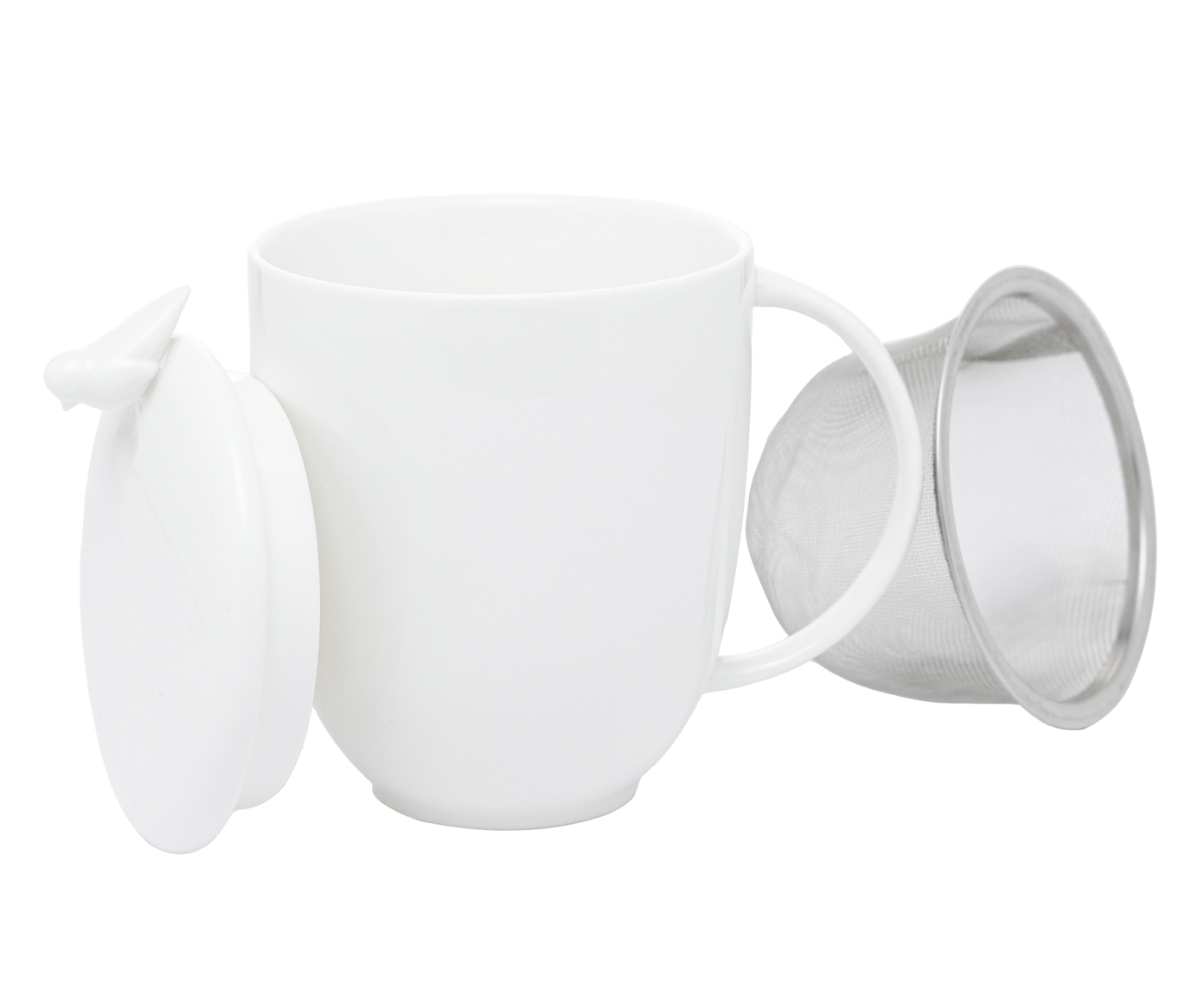 Caneca em Porcelana Bird - Branco image number 4